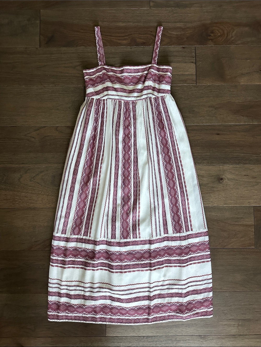 Maggy London Stripe Sundress, Red Combo, 6